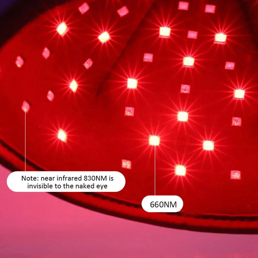 Red Light Therapy Hair Growth Hat – Near-Infrared LED Cap for Scalp Relief, Hair Loss Prevention & Head Relaxation
