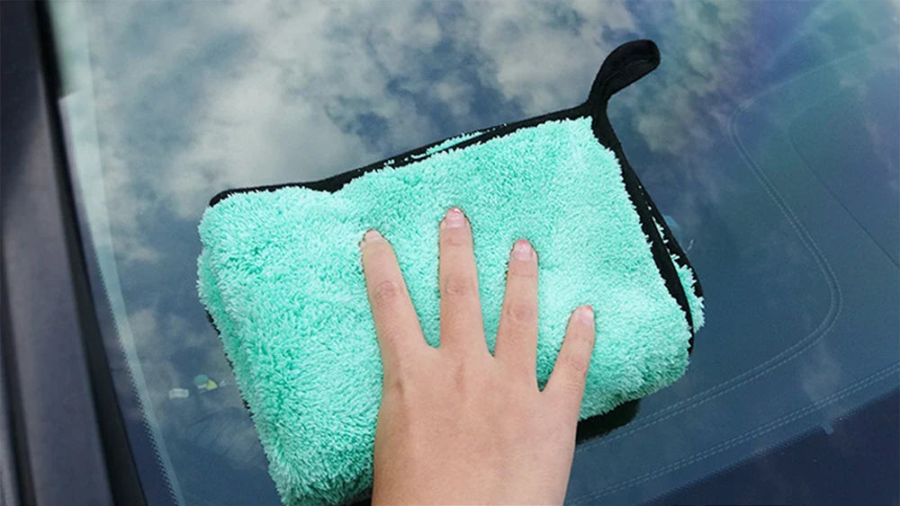 Portable 1200GSM Super Soft Microfiber Car Drying Towel – Ultra Absorbent Premium Wash Cloth