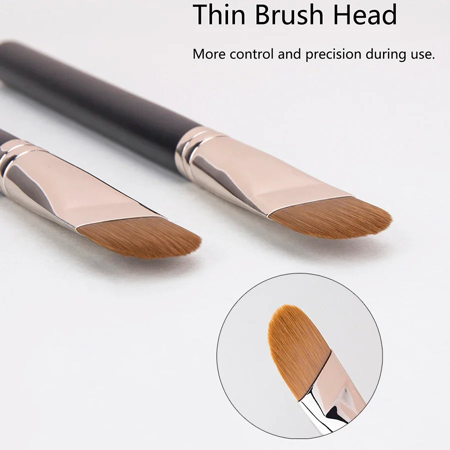 Ultra Thin Foundation Brush – Lightweight Flat Contour Brush for Blending Foundation, Cream, and Makeup