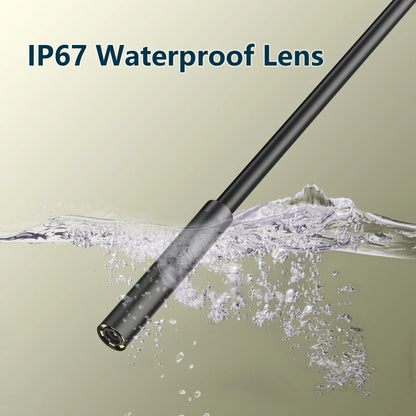 7.0MM Type-C Endoscope Camera - IP67 Waterproof, 6 LEDs, Adjustable USB Inspection Borescope for Android and PC