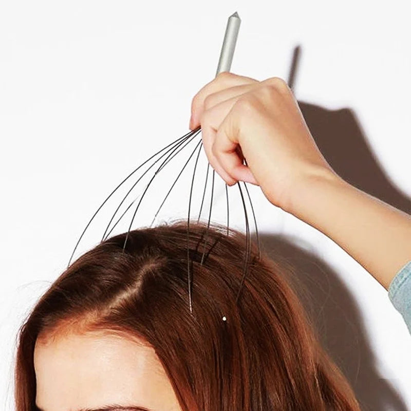 Octopus Head Massager - Scalp Relaxation and Body Relief Massager Scratcher for Tension Relief - Random Health Care Tool