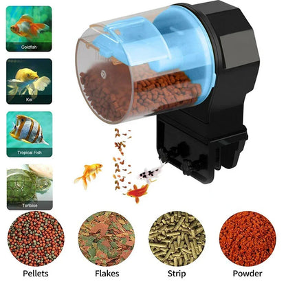 Automatic Fish Tank Feeder – Intelligent Timing Aquarium Feeder for Goldfish with Large Capacity