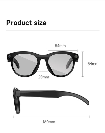 ViVO 8K AI Smart Glasses – HD Color-Changing, 1200MP Camera, ChatGPT, Translate, Bluetooth Calls, Voice Assistant & Music Control 2026