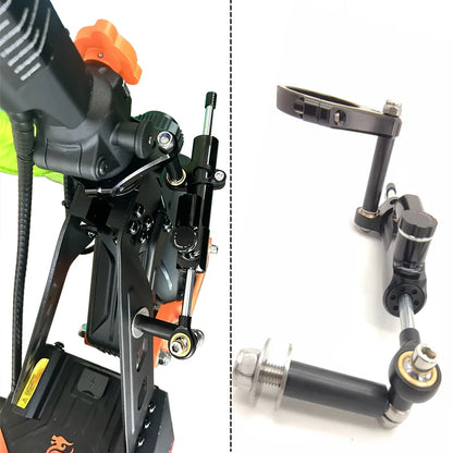 KuKirin G2 Max Scooter Steering Damper Stabilizer Mount Bracket – Aluminum & Steel Electric Scooter Modification Accessory