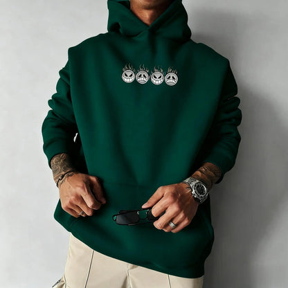 Oversized One-Piece Anime Hoodie — Unisex Cartoon Graphic Pullover Sweatshirt, Streetwear Casual Y2K Autumn Winter Fashion