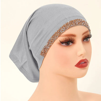 Women’s Modal Cotton Hijab Undercap - Soft Stretchy Diamond Bonnet for Muslim Headscarf & Turban Styling