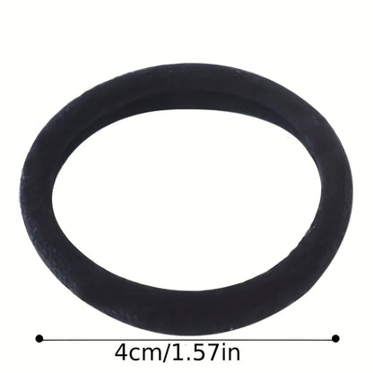 50/100pcs Black Hair Bands - High Elastic Rubber Bands for Women and Girls - Ponytail Holders and Scrunchies Accessories