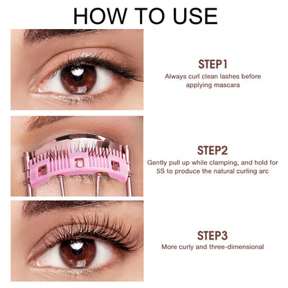 Professional Eyelash Curler with Replacement Pads – Precision Lash Curling Makeup Tool for Women