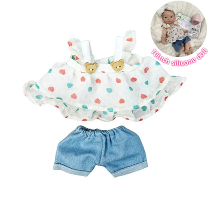 Fashion Baby Doll Clothes Set – 6 Handmade Styles for 10-Inch Bebe Reborn Dolls Accessories