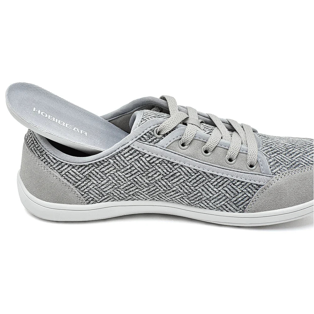HOBIBEAR Barefoot Shoes for Men & Women | Zero Drop, Wide Toe Minimalist Cowhide Leather Sneakers