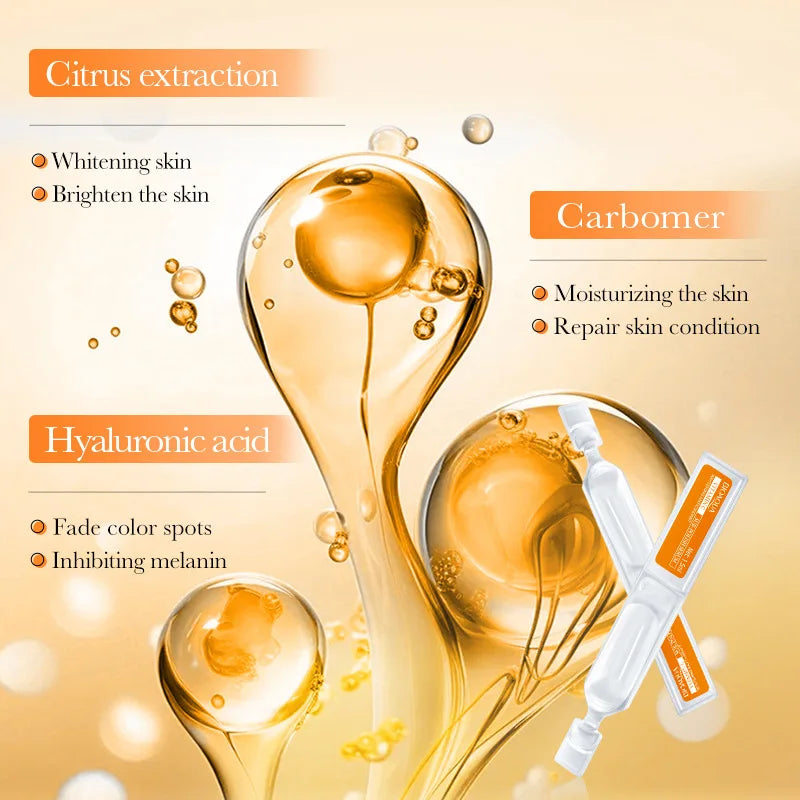 30pcs BIOAQUA Retinol Vitamin C Hyaluronic Acid Serum — Moisturizing, Firming, Hydrating Facial Essence for Skin Care
