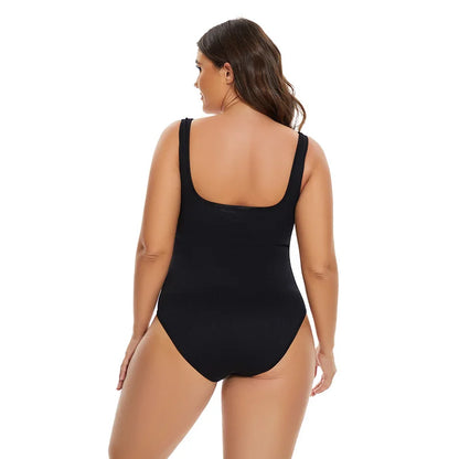 GUUDIA Ribbed Tummy Control Jumpsuit – Light Compression Daily Shaper Bodysuit with Open Crotch Shapewear Design