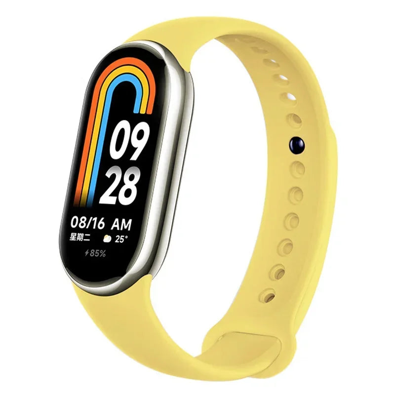 Silicone Sport Strap for Xiaomi Mi Band 8 NFC – Replacement Smartwatch Bracelet