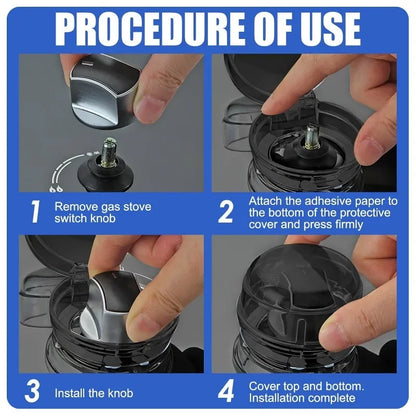 Child Safety Stove Knob Covers - Universal Plastic Gas Oven Lock Protectors (2, 4 or 8 Pack)