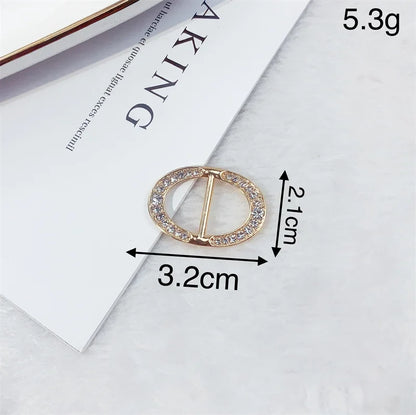 Creative Knot Buckles – Geometric T-Shirt & Scarf Waist Tightening Buttons, Clothing Accessories