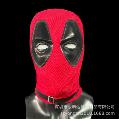 Deadpool Cosplay Mask – Nylon & Cotton Mesh Helmet for Halloween, Party & Carnival Costume