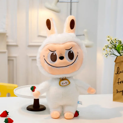 60cm Labubu Cute Rabbit Ragdoll Plush Toy – Soft Mink Fur Cartoon Pillow for Kids Christmas Gift