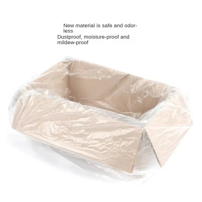 50PCS High-Capacity Garbage Bags – Thickened Disposable Trash Bags for Household & Kitchen Use