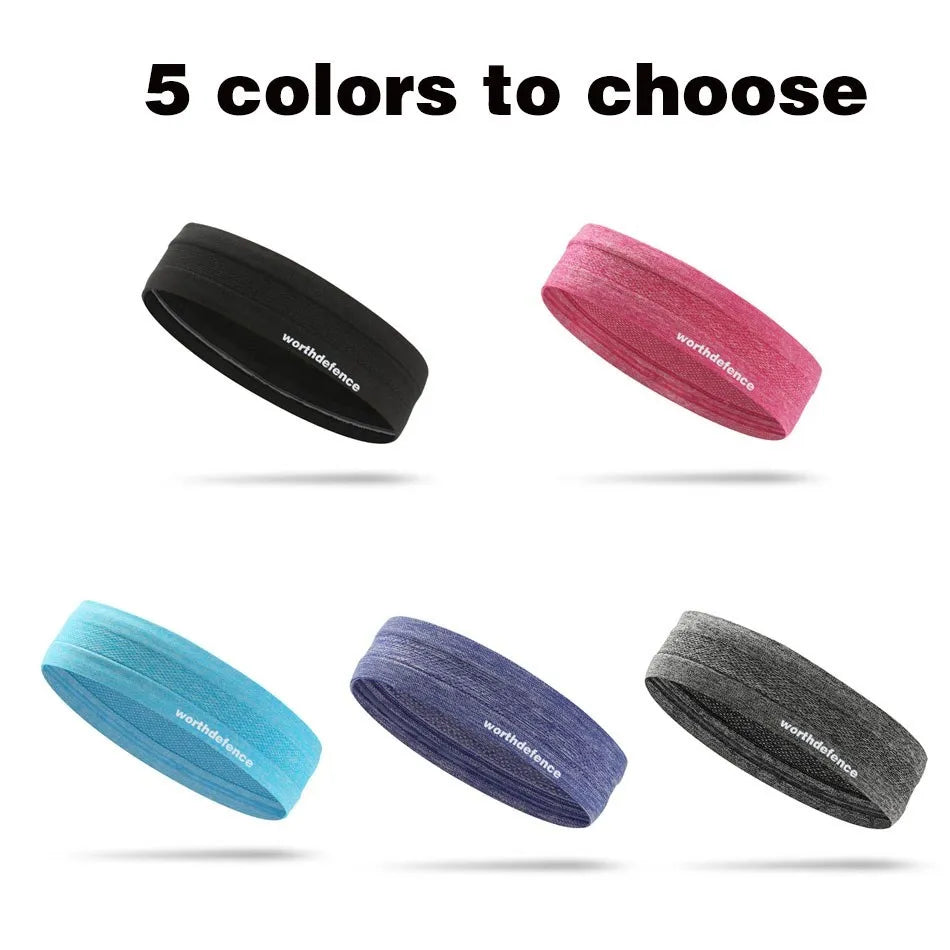 WorthWhile Sports Headband – Anti-Slip Breathable Sweatband for Men & Women, Gym, Yoga, Basketball, Volleyball & Fitness Training