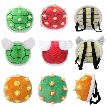 17 Styles Mario & Pokemon Plush Backpack – Koopa, Charizard, Mimikyu, Eevee, Snorlax, Gengar, Mew Turtle Shell Stuffed Toy Bag