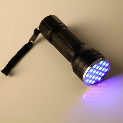 9/21LED UV Light 395nm Waterproof Flashlight – Portable Ultraviolet Torch for Nails, Black Light & Detection