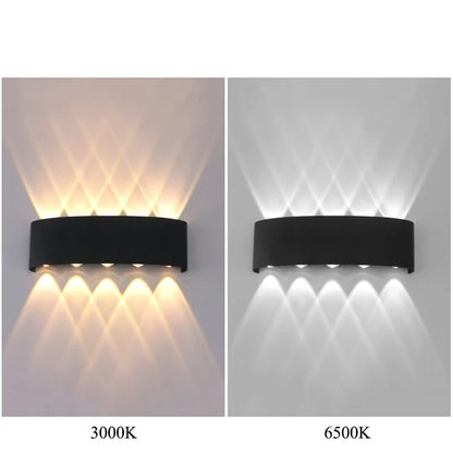 Up & Down LED Wall Lamp - Waterproof Modern Indoor & Outdoor Lighting for Bedroom, Living Room & Corridor