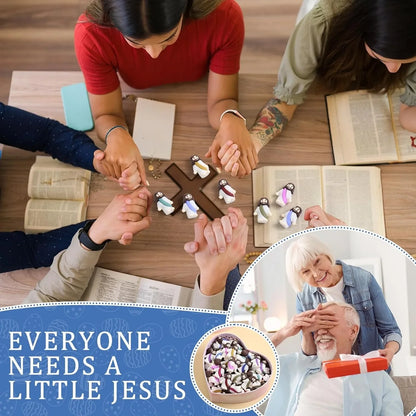Easter Mini Jesus Figurines – Decorative Toys & Party Favors for Sunday School Crafts, Multiple Sizes