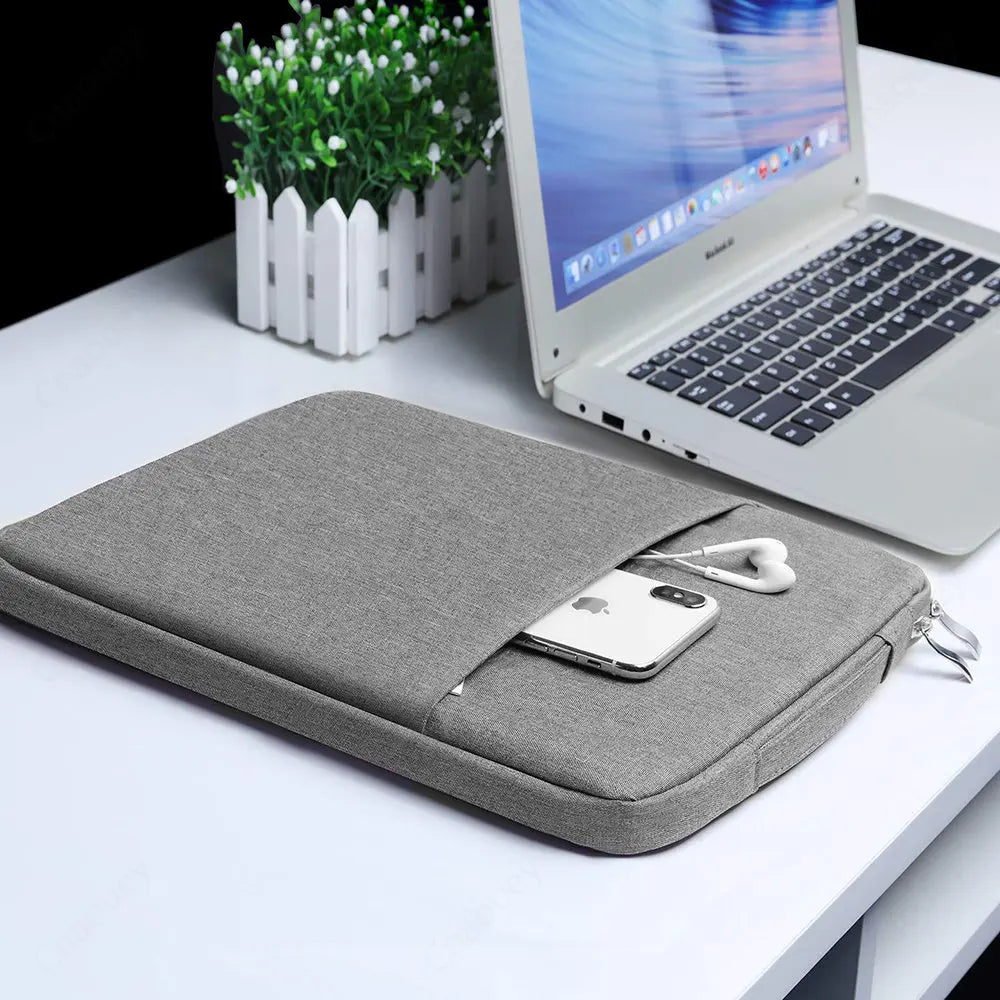 Waterproof Laptop Sleeve Handbag Case for HP - Portable Notebook Cover for 11.6" to 16" Laptops with Zipper
