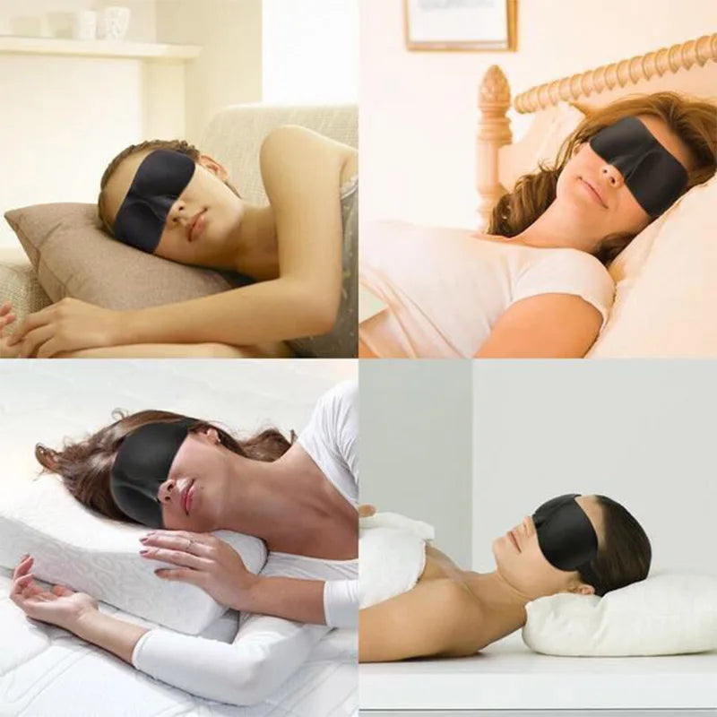 3D Sleeping Eye Mask – Soft Padded Travel Blindfold for Rest, Relaxation & Eye Comfort