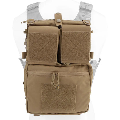 LV119 Tactical Vest Back Panel – Spiritus Systems Hunting Combat Airsoft Plate Carrier with Storage Pouch & Assault Vest Expansion Gear