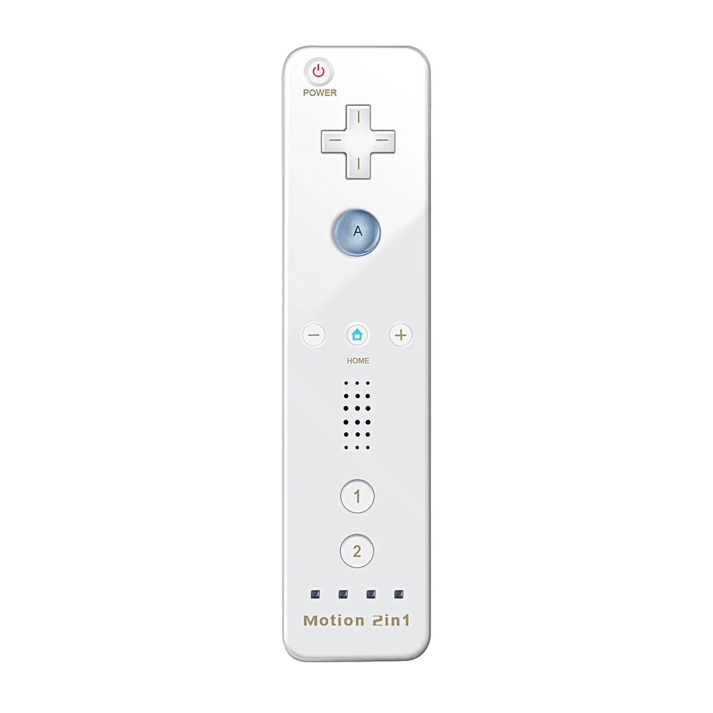 2-in-1 Nintendo Wii Controller Set — Wireless Motion Plus Gamepad with Silicone Case