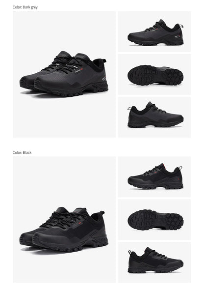 Baasploa Men's Waterproof Hiking Shoes – Anti-Skid, Wear-Resistant Outdoor Sneakers for Travel & Sports