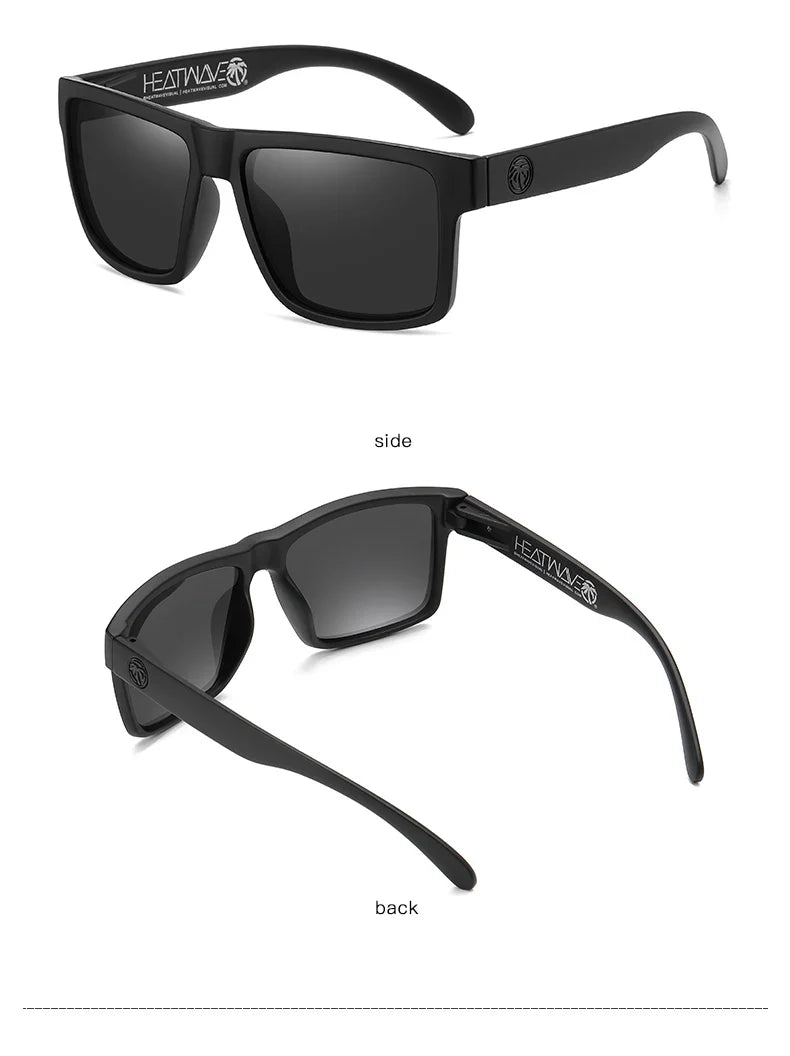 2024 New Heat Wave Luxury Polarized Sunglasses – Square Conjoined Lens, UV400 Protection for Men & Women