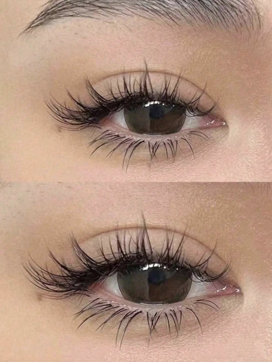GROINNEYA Cat Eye Lashes – Faux Mink Wispy Winged Fake Eyelashes for Natural Elongated Look