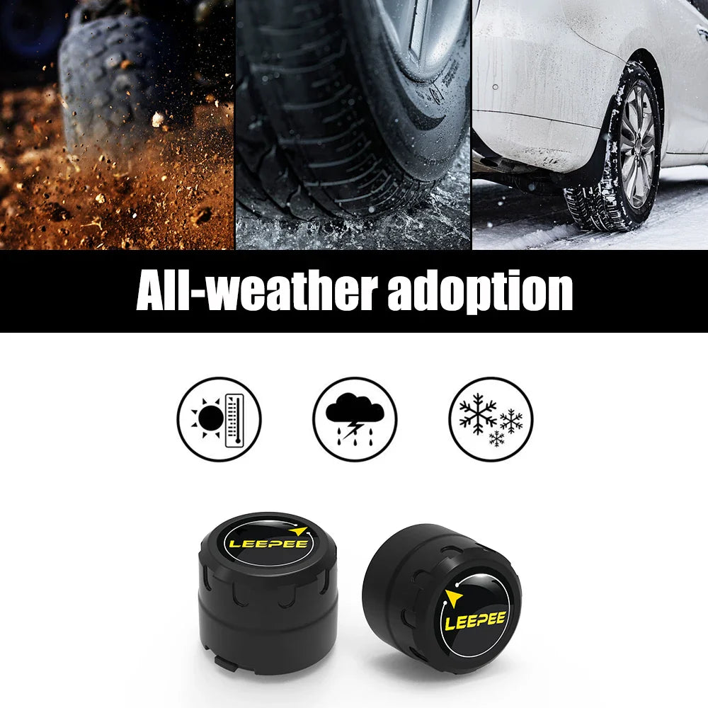 Motorcycle TPMS Bluetooth 4.0/5.0 Tire Pressure Monitoring System – 2 Sensors Pit Bike Tyre Tester Diagnostic Set