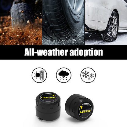 Motorcycle TPMS Bluetooth 4.0/5.0 Tire Pressure Monitoring System – 2 Sensors Pit Bike Tyre Tester Diagnostic Set