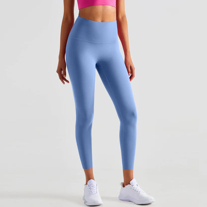 Women’s Lycra Four-Way Stretch Yoga Pants – High Waist Seamless Sports Leggings, T-Line Free Gym Fitness Wear