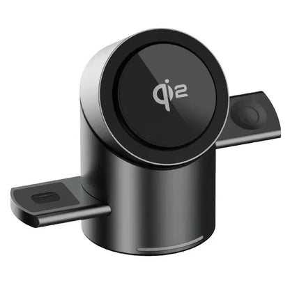 Truly Qi2 3-in-1 MagSafe Magnetic Touch Wireless Charger — Fast Charging Dock for iPhone, Android, Apple Watch & AirPods