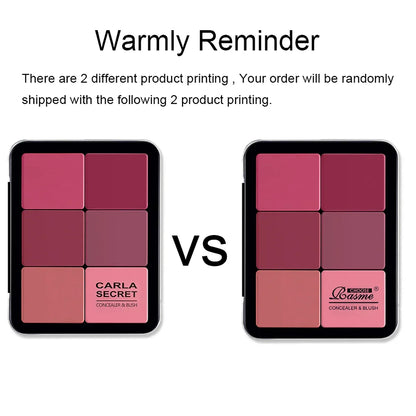 12-Color Concealer & Blush Palette - Matte Highlight Contour Makeup Kit