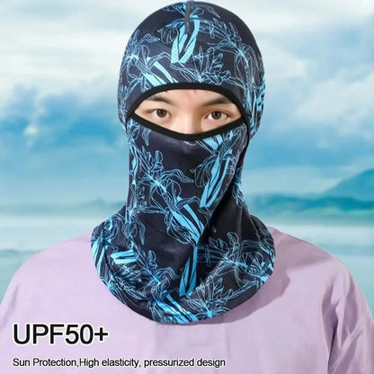 Summer Cool Balaclava Ice Silk - Full Face Cycling Cap with UV Protection, Sports Face Cover for Biking and Motorcycling
