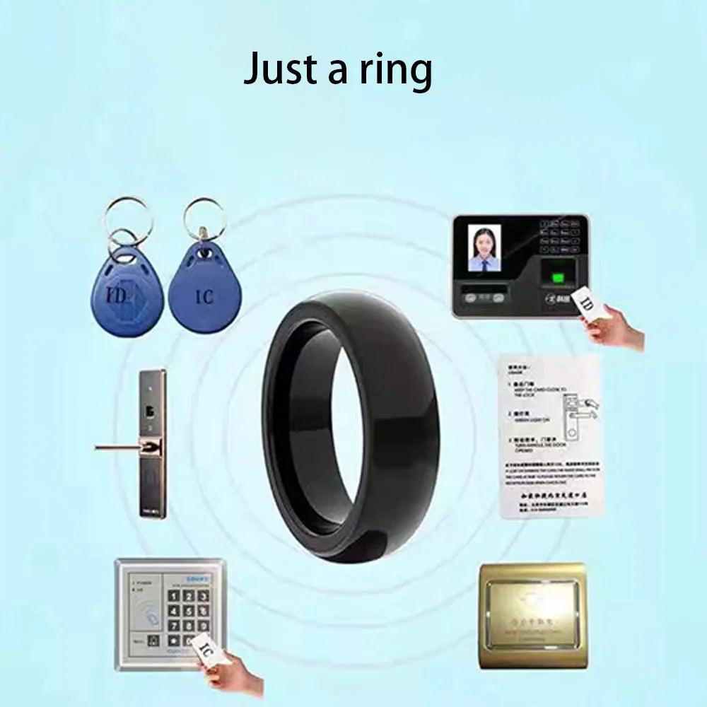 RFID Smart Dual Chip NFC Ring – Waterproof ID+IC Tag, Rewritable CUID T5577 Badge for Copy & Clone