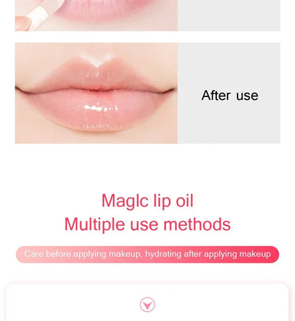 Mini Capsule Liquid Lip Balm – Moisturizing Transparent Color-Changing Plumping Jelly Lip Gloss