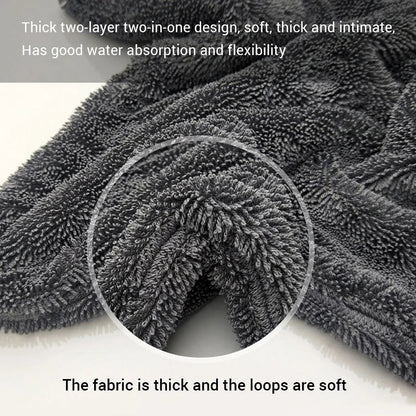 SEAMETAL 1200GSM Microfiber Car Wash Towel – Double-Sided Ultra Absorbent Cleaning & Drying Cloth