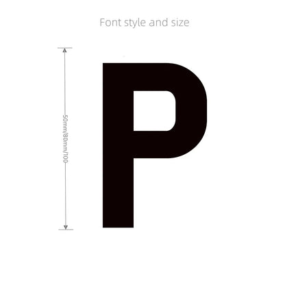3D Mirror Acrylic Alphabet Wall Stickers – Black English Letters & Numbers for Personalized Door & Room Decor