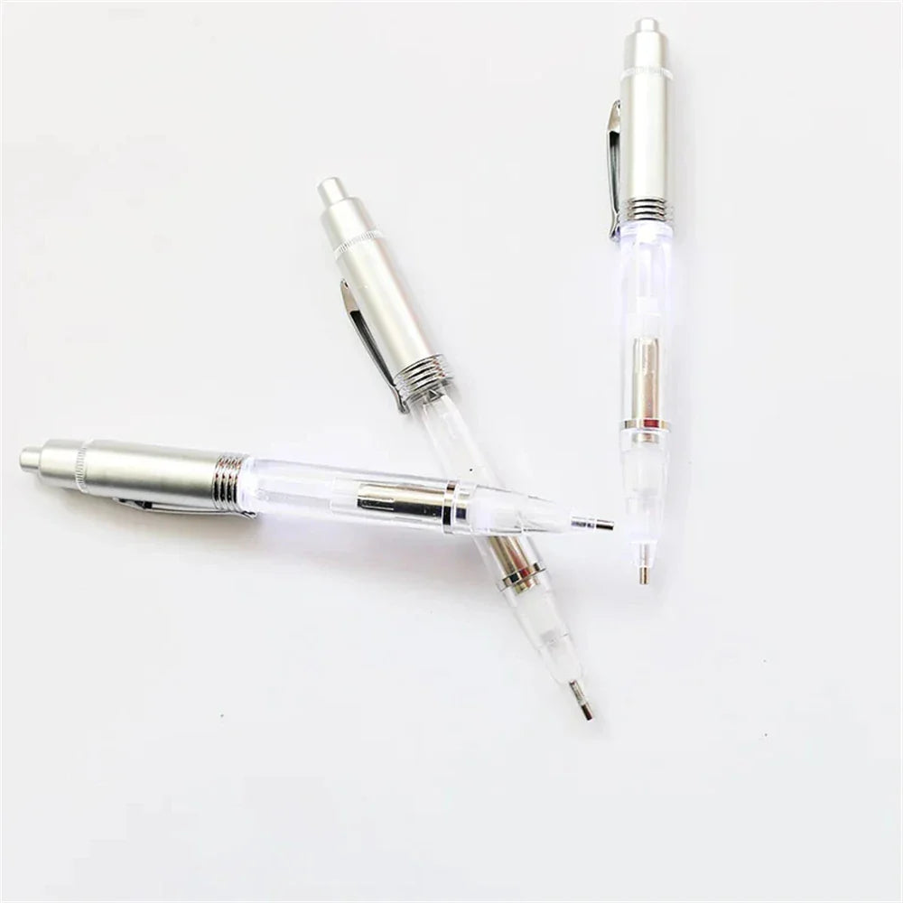 LED DIY Diamond Painting Pen with Light – Illuminated Drill Art Pen Applicator, Bead Lighting Tool & Accessories