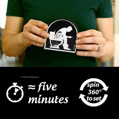 Time Out Stool Sand Hourglass Timer - Unique Valentine's Day & Birthday Gift for Kids, Boyfriend, Husband - Creative 5-Minute Restroom Clock
