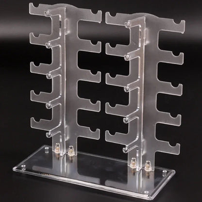 10-Pair Clear Acrylic Sunglasses Display Rack – Eyeglass Frame Organizer & Show Holder