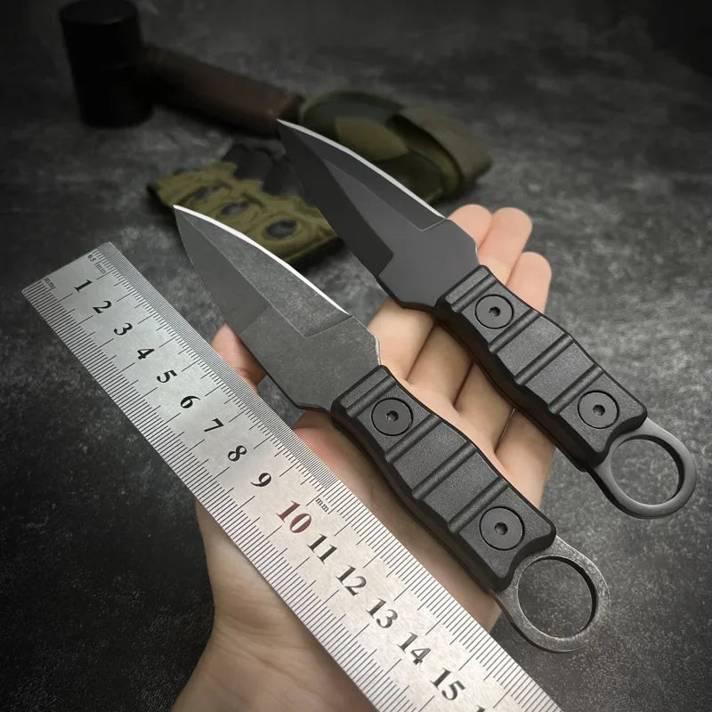 Outdoor Survival Knife - High Hardness EDC Portable Utility Knife with K Sheath for Camping & Adventure