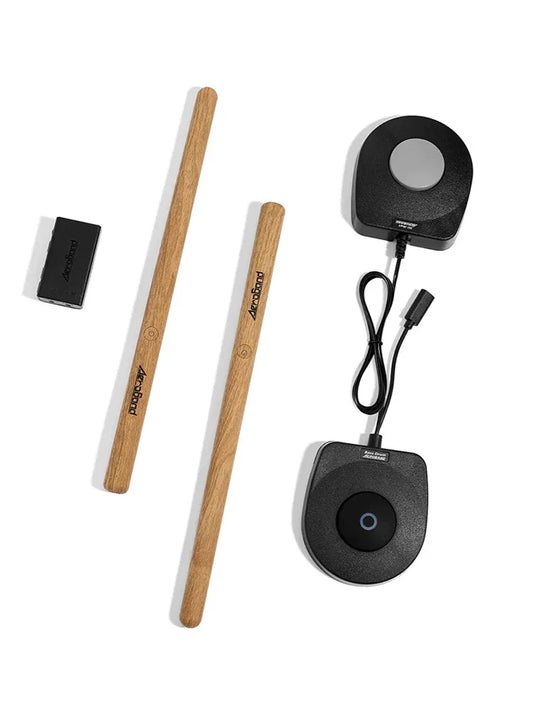 AeroBand PocketDrum 2 MAX – Somatosensory Digital Electronic Drum Stick Set with Foot Pedals & Bluetooth Adapter