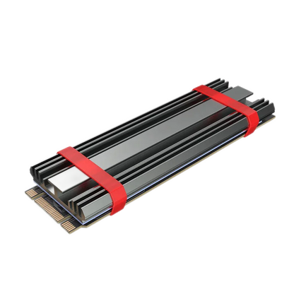 TEUCER M.2 SSD Heatsink – Aluminum Gasket with Thermal Silicone Pad for PS5 & Desktop PC